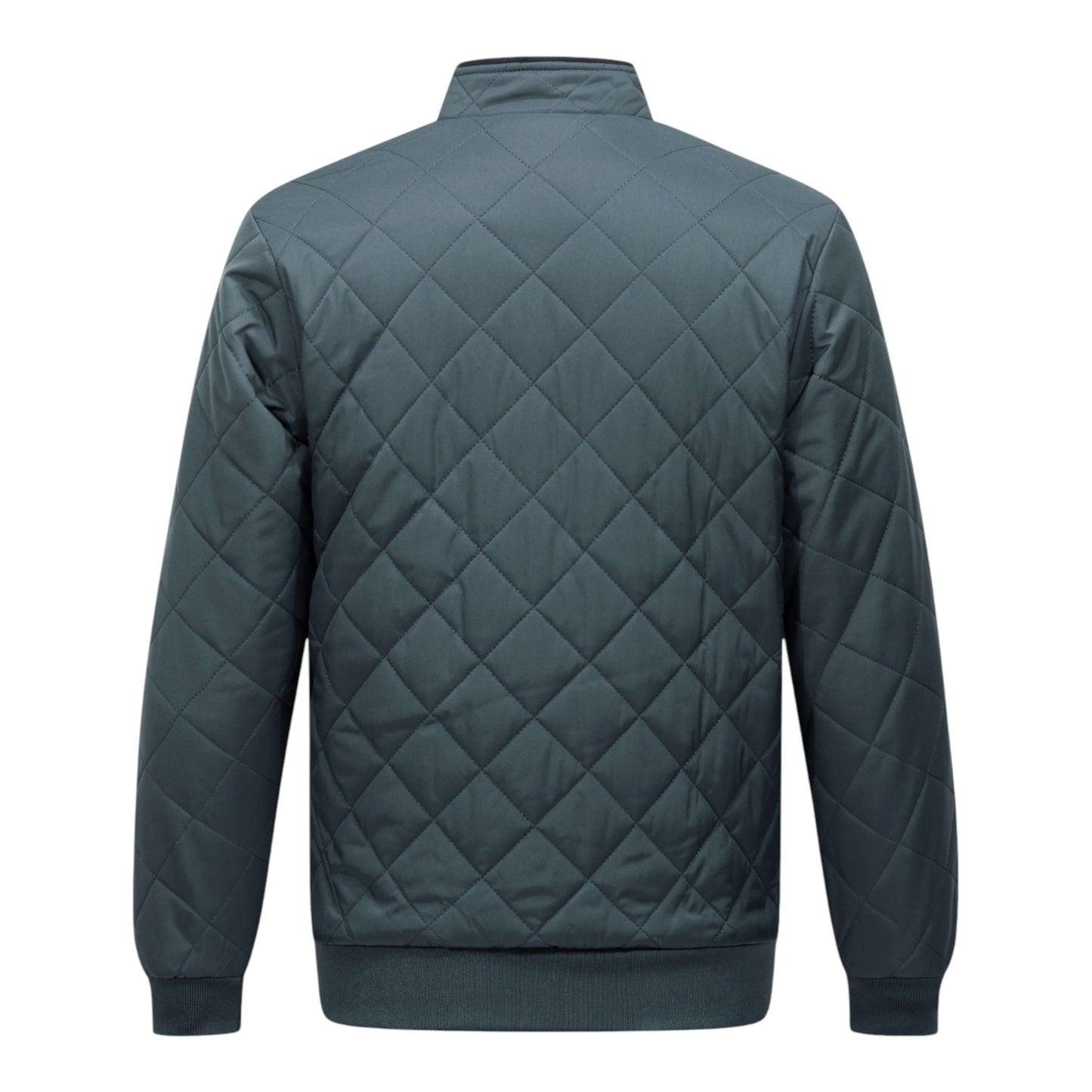 CHAQUETA DE FORRO POLAR A ROMBOS