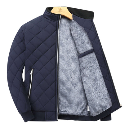 CHAQUETA DE FORRO POLAR A ROMBOS