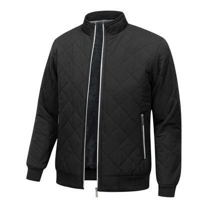 CHAQUETA DE FORRO POLAR A ROMBOS
