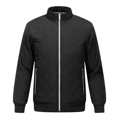 CHAQUETA DE FORRO POLAR A ROMBOS