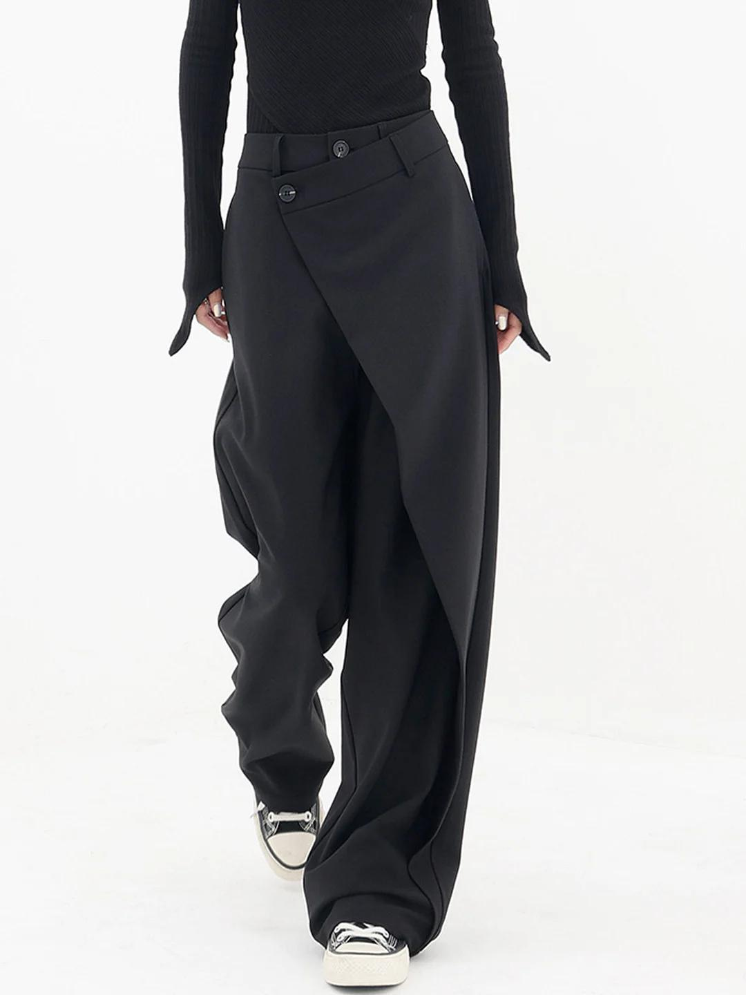 Valentina™ | Pantalón de Vestir Pierna Ancha Cintura Estructurada