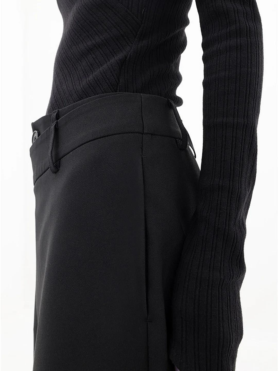Valentina™ | Pantalón de Vestir Pierna Ancha Cintura Estructurada