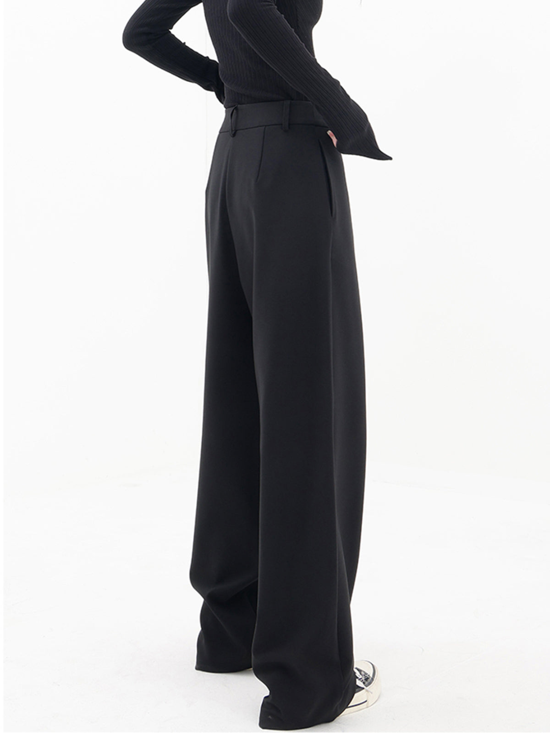 Valentina™ | Pantalón de Vestir Pierna Ancha Cintura Estructurada