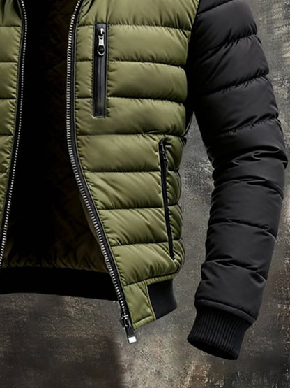 CHAQUETA ACOLCHADA CON CREMALLERA, CORTE MODERNO