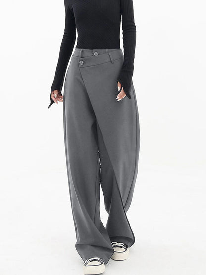 Valentina™ | Pantalón de Vestir Pierna Ancha Cintura Estructurada