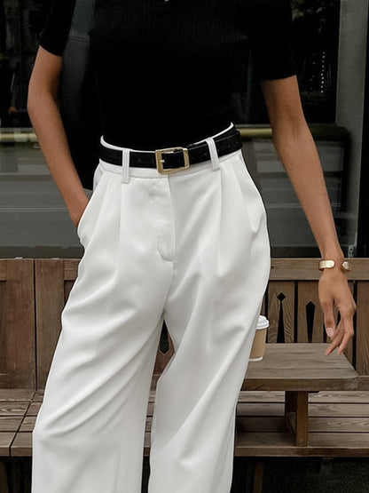 Victoria™ | Pantalón de Pierna Ancha Cintura Alta