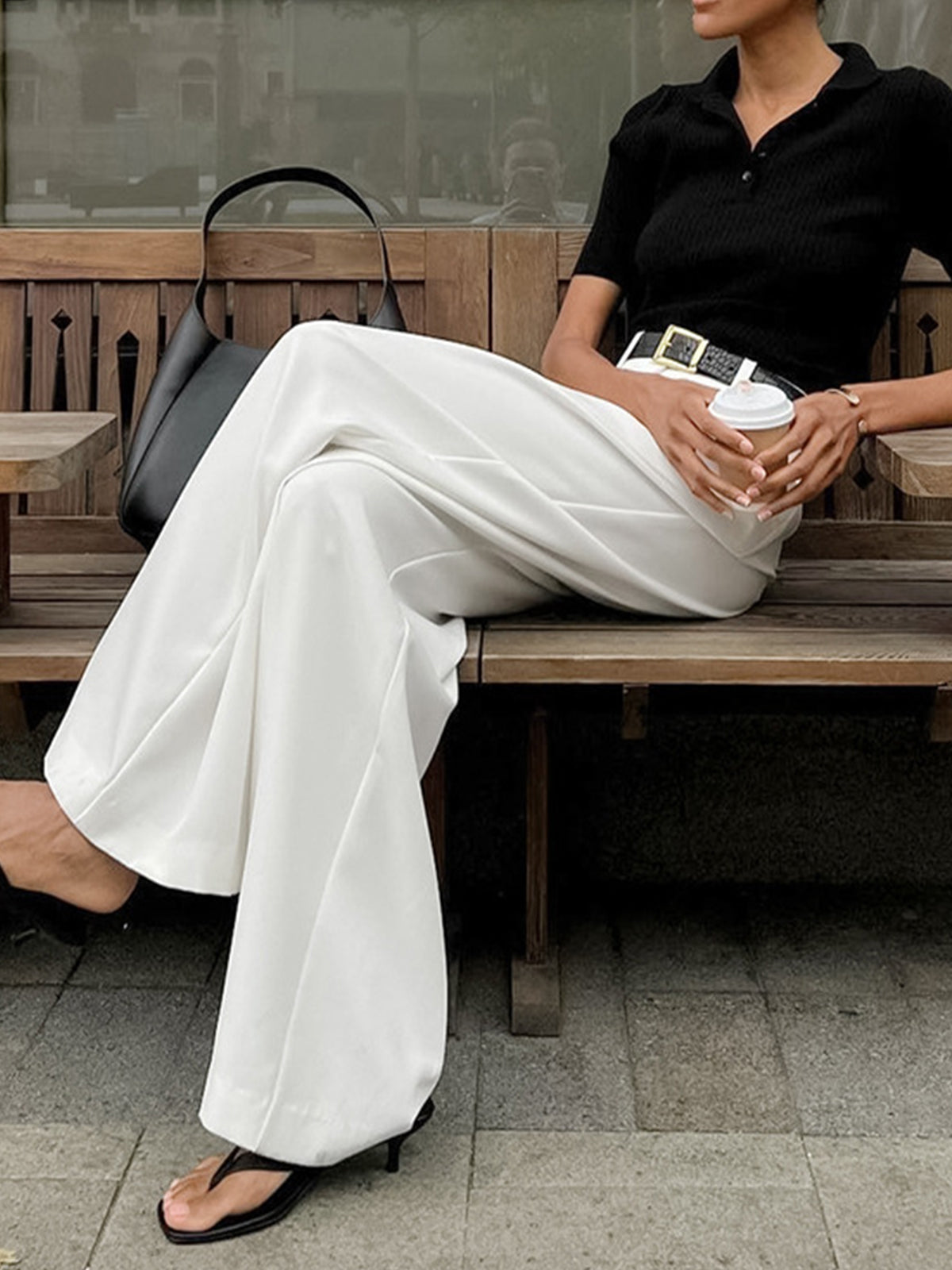 Victoria™ | Pantalón de Pierna Ancha Cintura Alta