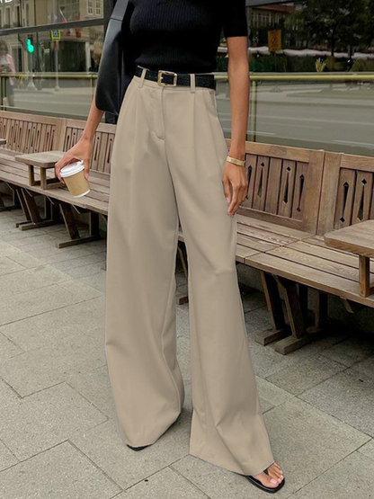 Victoria™ | Pantalón de Pierna Ancha Cintura Alta