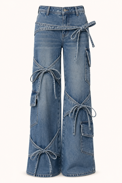 Ida™ | Vaqueros Cargo Pierna Ancha