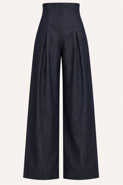 Elara™ | Pantalón Pierna Ancha Caída Fluida