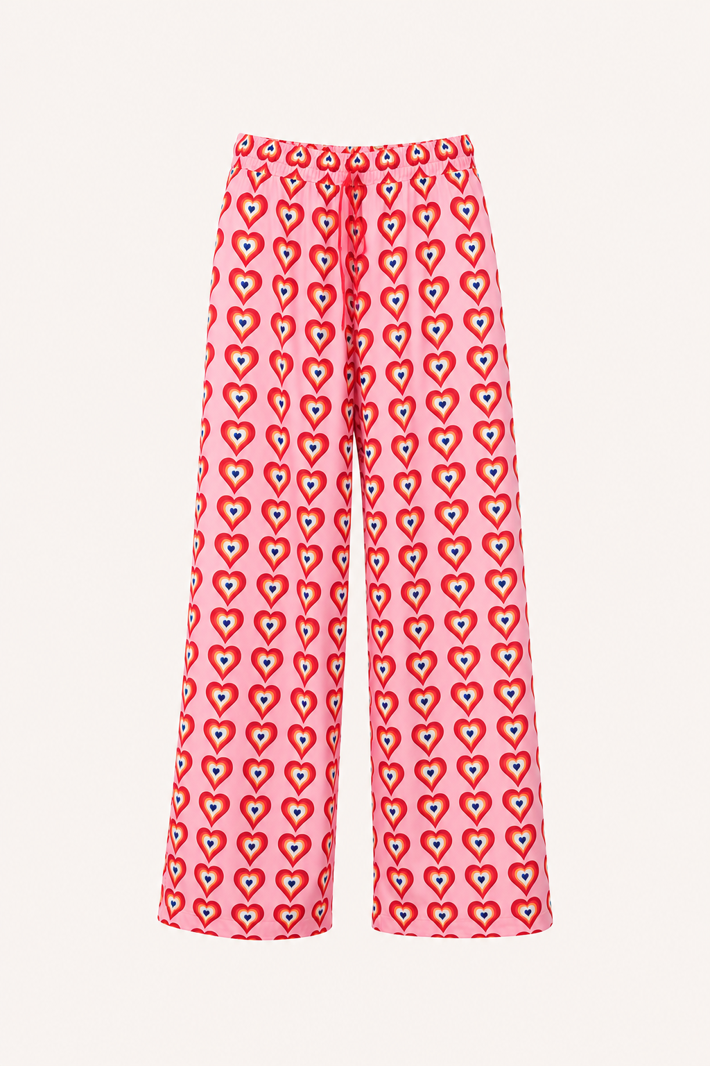 Nadine™ | Pantalón Palazzo Estampado de Corazones
