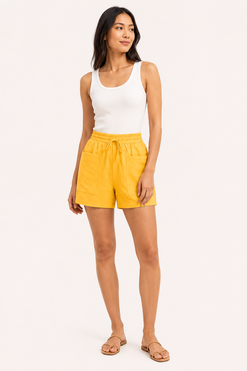 Lanni™ | Short Cintura Elástica con Lazo y Bolsillos