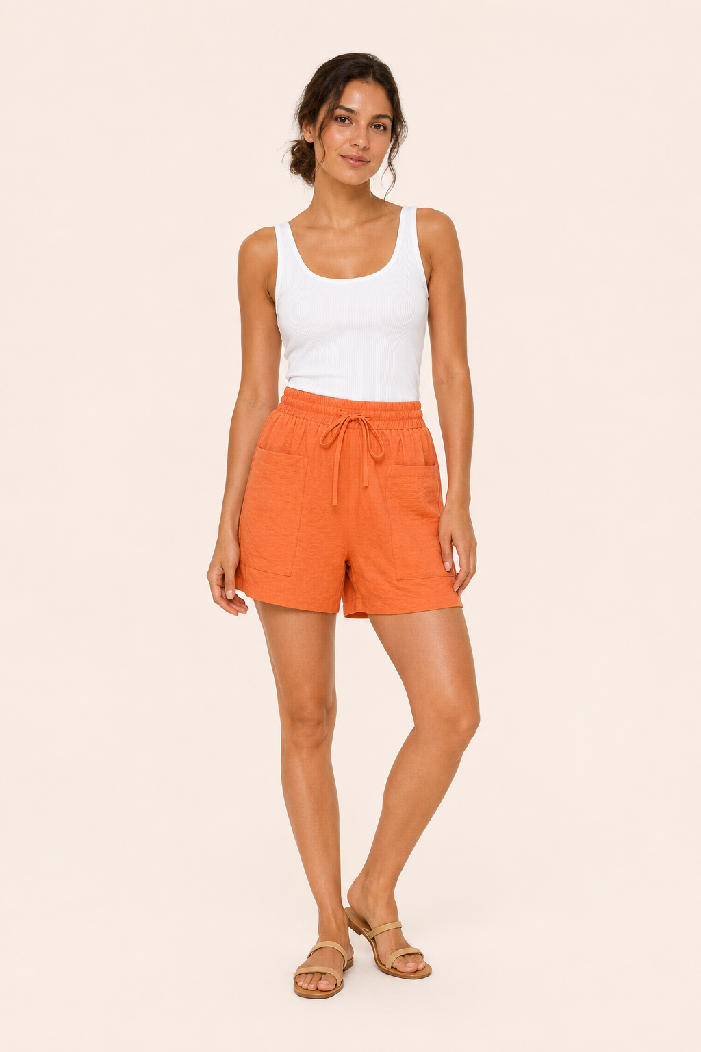 Lanni™ | Short Cintura Elástica con Lazo y Bolsillos