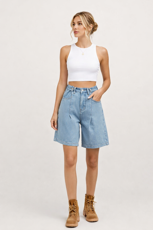 Erika™ | Short Bermuda con Botones Ajustables