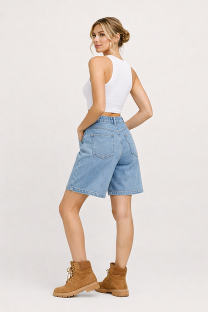 Erika™ | Short Bermuda con Botones Ajustables
