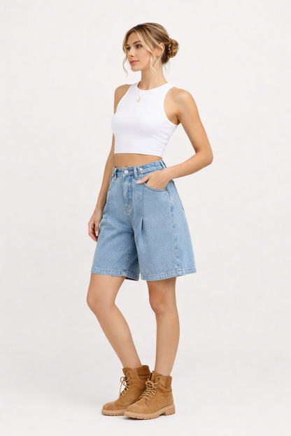 Erika™ | Short Bermuda con Botones Ajustables