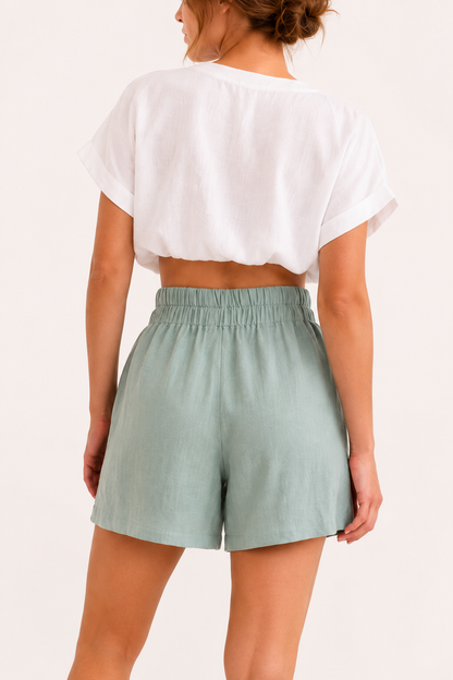 Klara™ | Short Cintura Elástica Pierna Amplia
