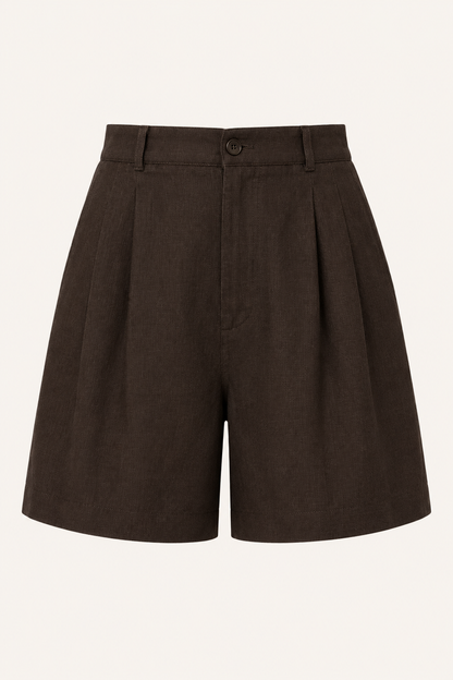 Holly™ | Short de Lino con Trabillas y Cinturón
