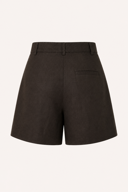 Holly™ | Short de Lino con Trabillas y Cinturón