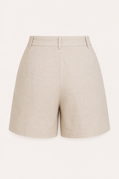 Holly™ | Short de Lino con Trabillas y Cinturón