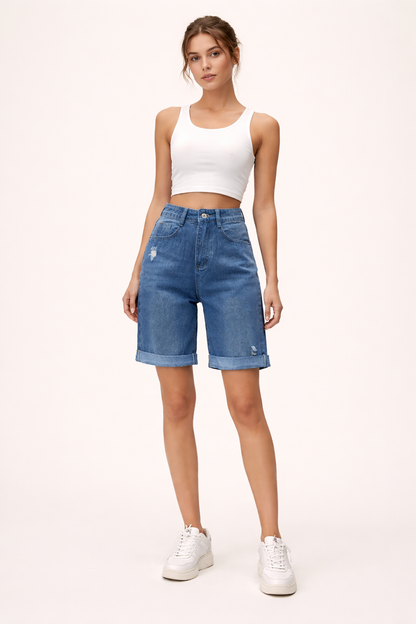 Charlotte™ | Short Bermuda Desgastado