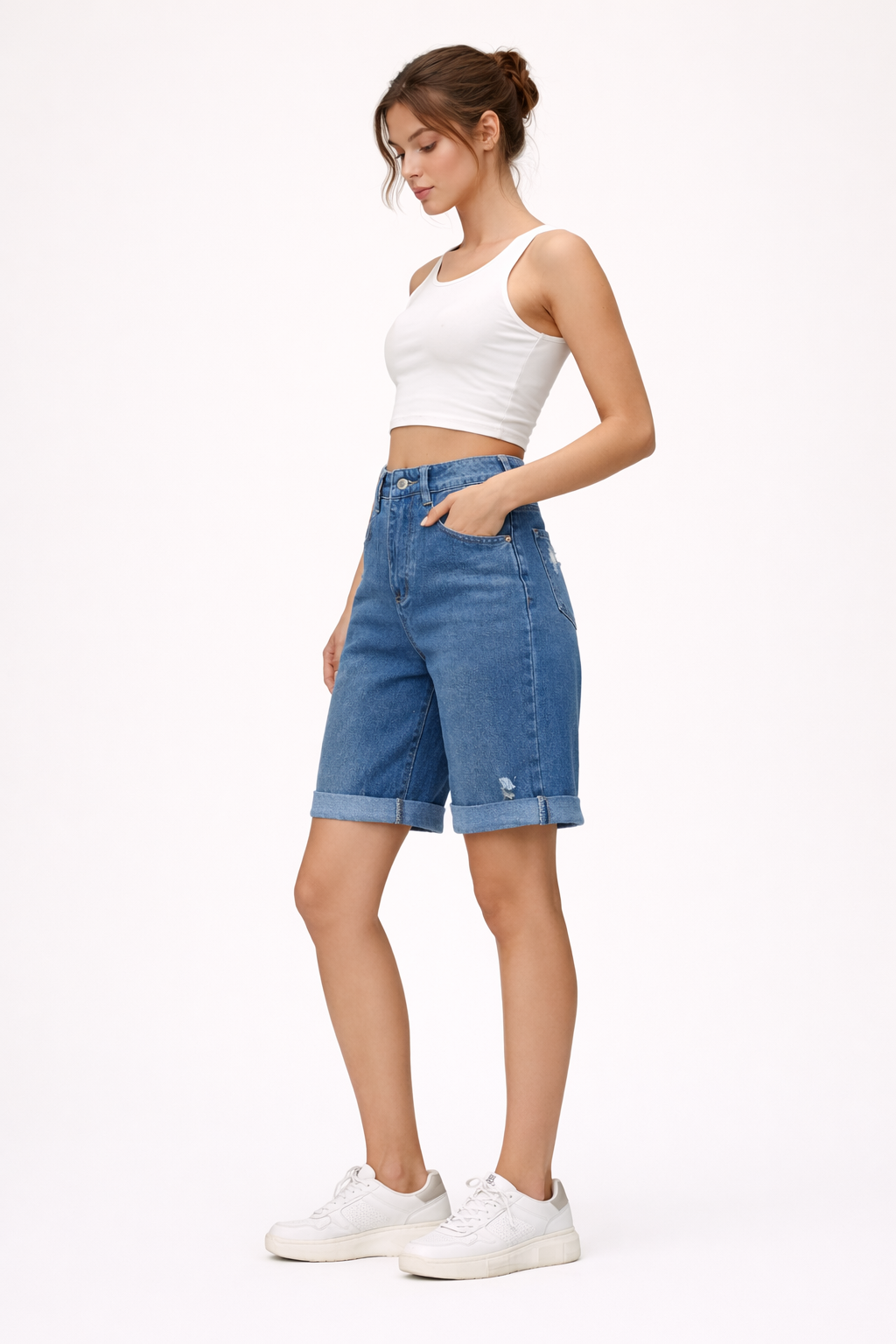 Charlotte™ | Short Bermuda Desgastado