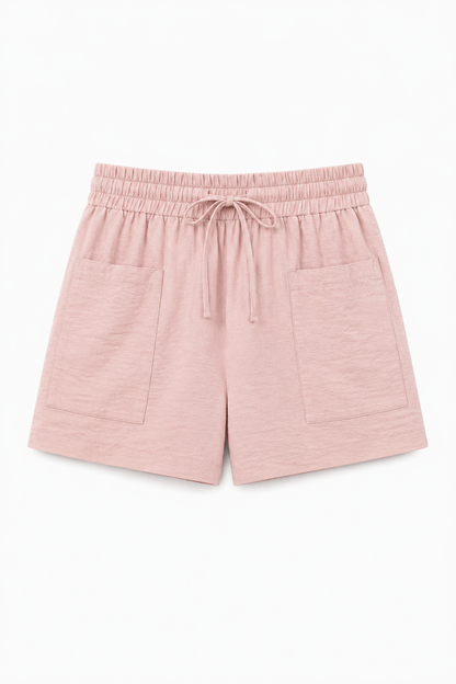 Lanni™ | Short Cintura Elástica con Lazo y Bolsillos