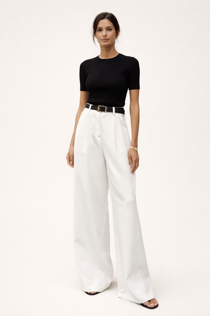 Victoria™ | Pantalón de Pierna Ancha Cintura Alta