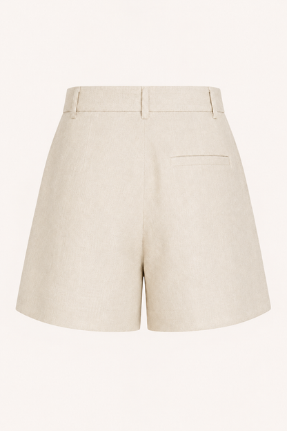 Holly™ | Short de Lino con Trabillas y Cinturón