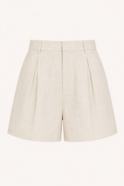 Holly™ | Short de Lino con Trabillas y Cinturón
