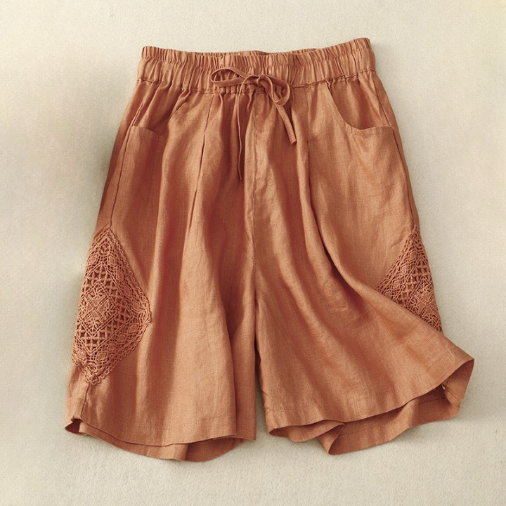 Paloma™ | Short de Lino con Bordado Lateral
