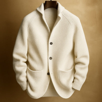 CARDIGAN DE LANA ACANELADA