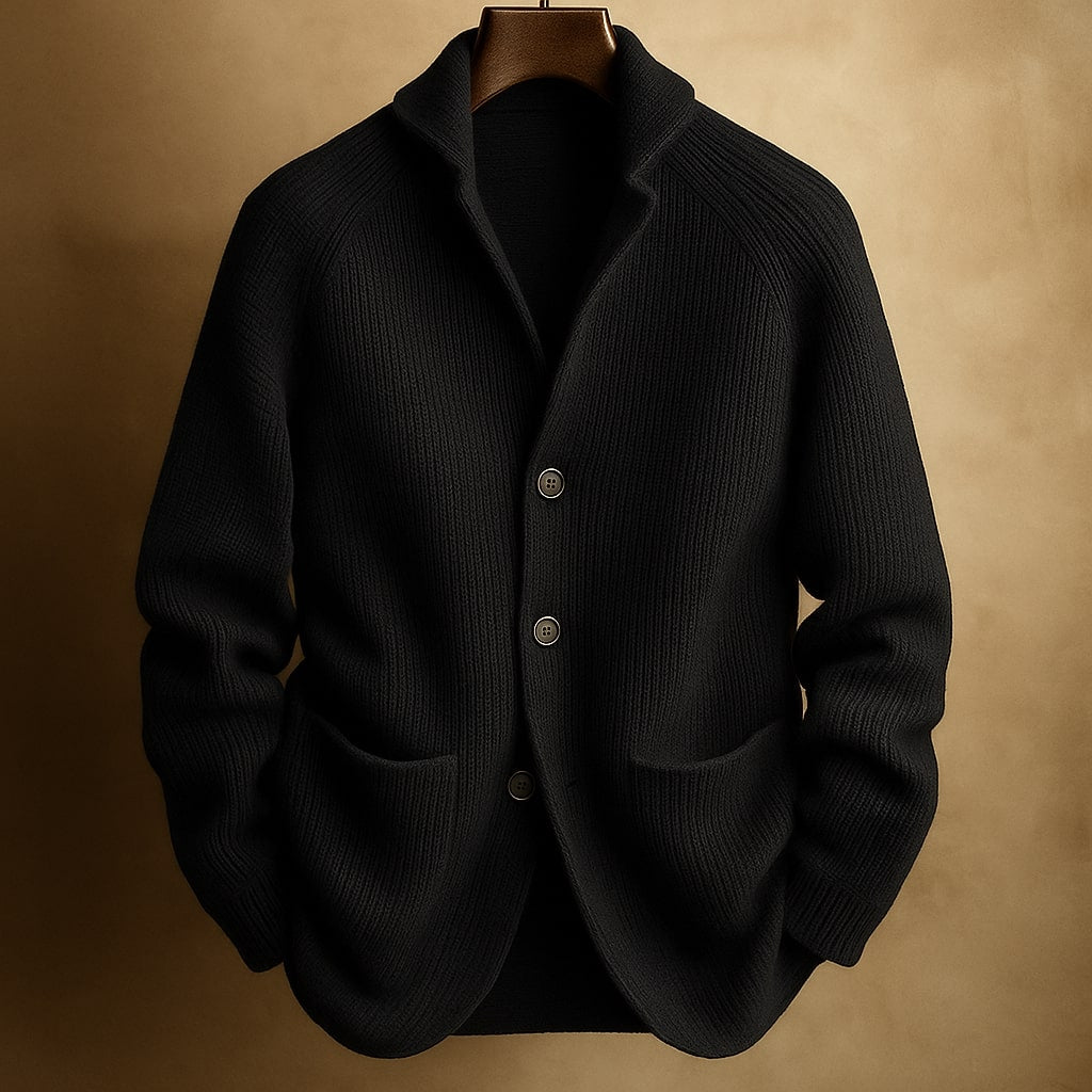 CARDIGAN DE LANA ACANELADA