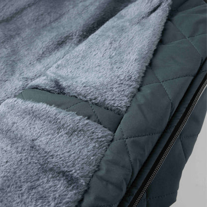 CHAQUETA DE FORRO POLAR A ROMBOS
