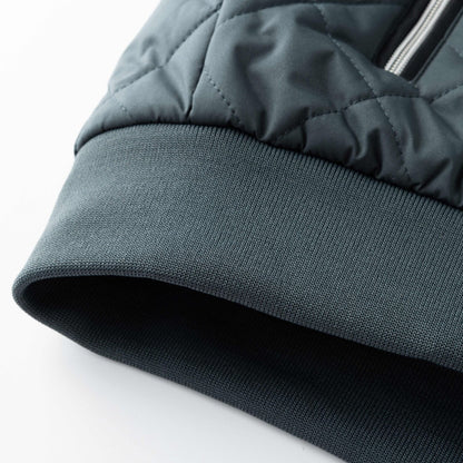 CHAQUETA DE FORRO POLAR A ROMBOS