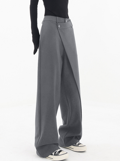 Valentina™ | Pantalón de Vestir Pierna Ancha Cintura Estructurada