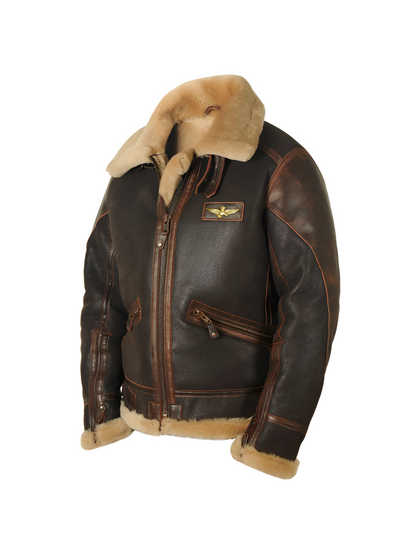 CHAQUETA CLÁSICA DE AVIADOR