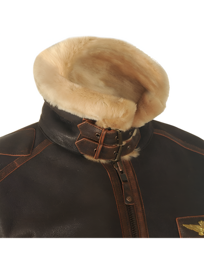 CHAQUETA CLÁSICA DE AVIADOR