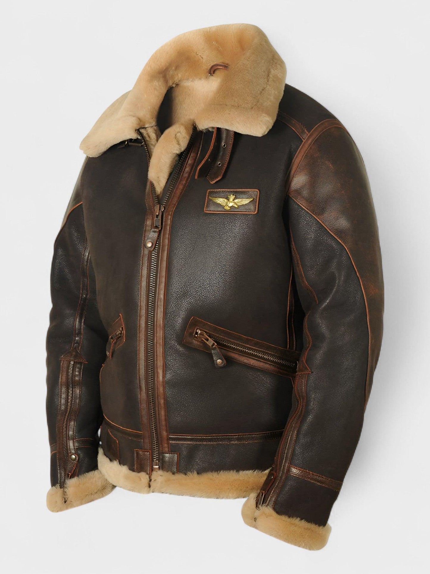 CHAQUETA CLÁSICA DE AVIADOR