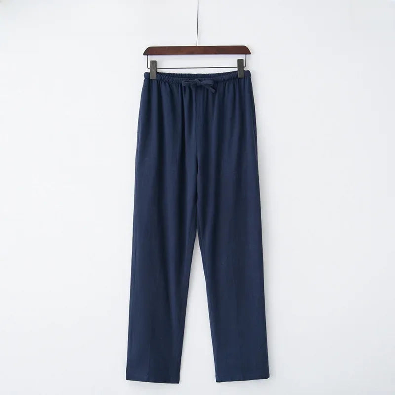 Nerea™ | Pantalón Ancho de Lino con Cordón