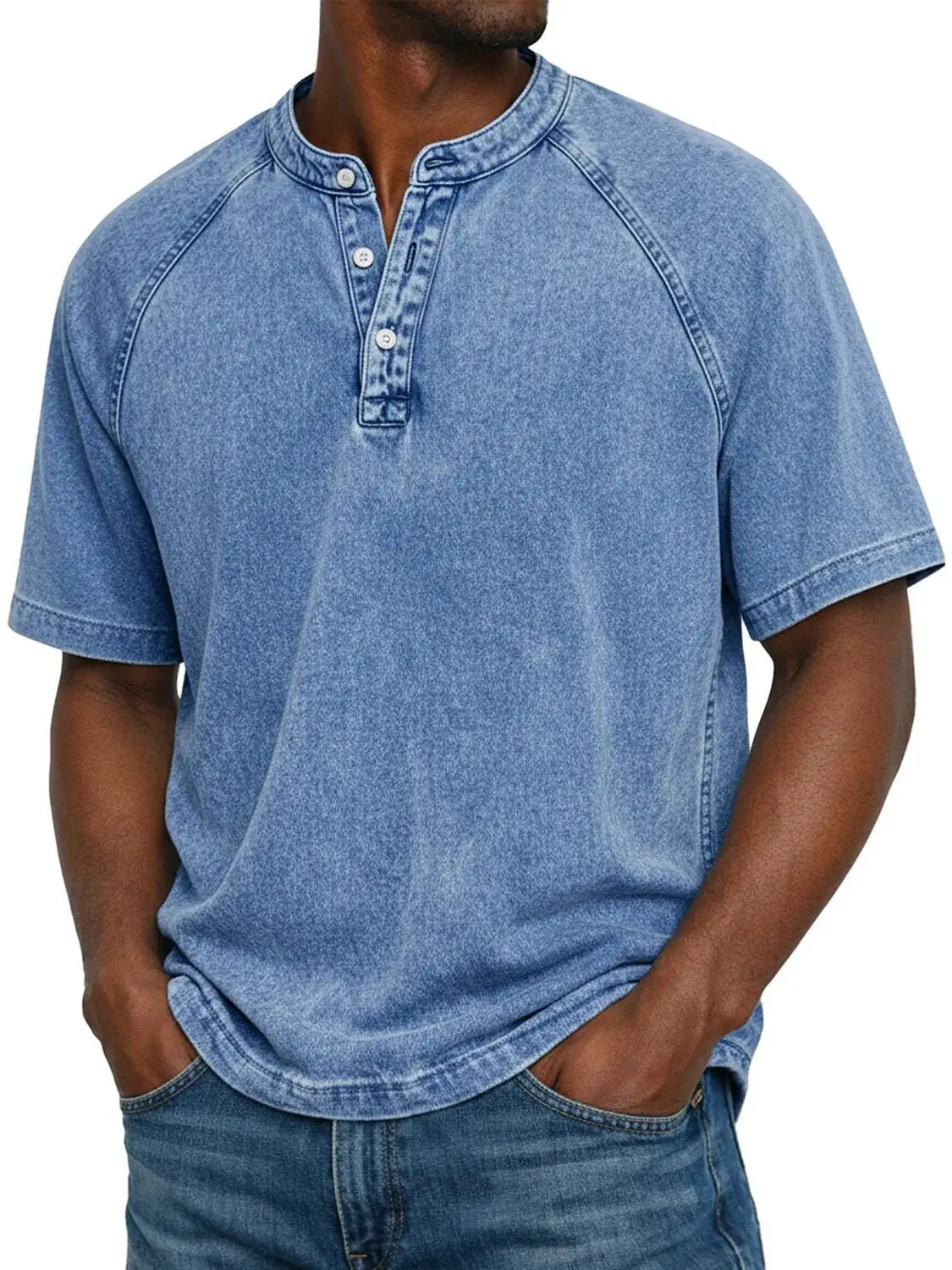 CAMISETA VINTAGE ABOTONADA PARA HOMBRE