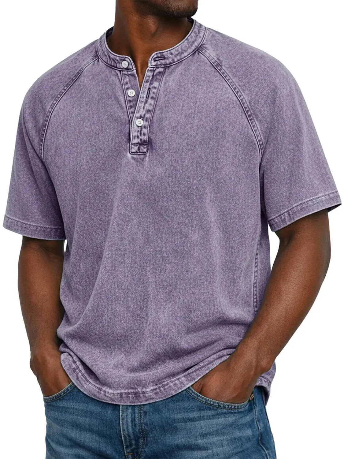 CAMISETA VINTAGE ABOTONADA PARA HOMBRE