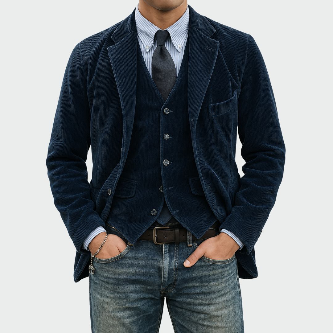 COMPLETO DE 2 PIEZAS: BLAZER Y CHALECO