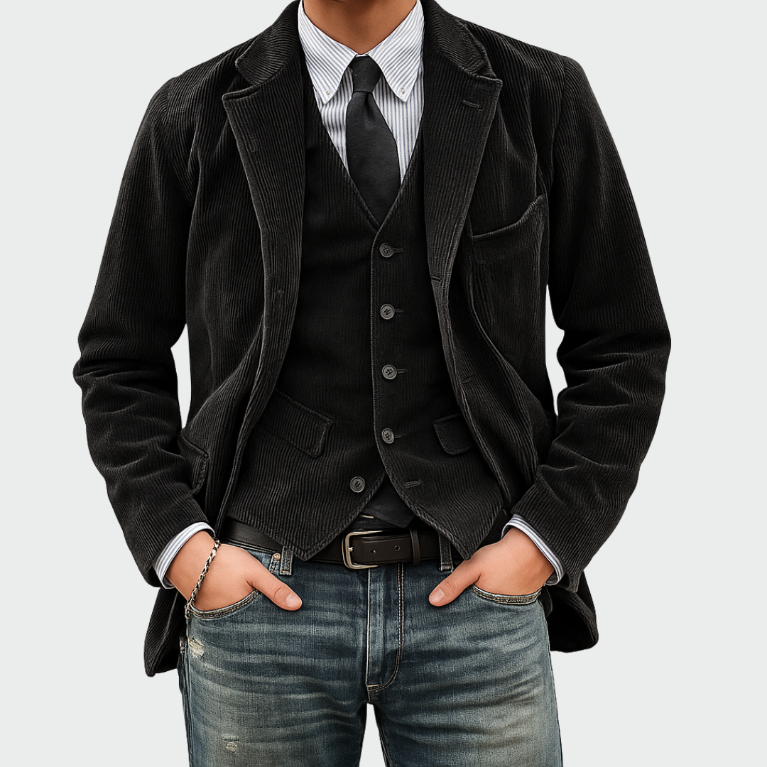 COMPLETO DE 2 PIEZAS: BLAZER Y CHALECO