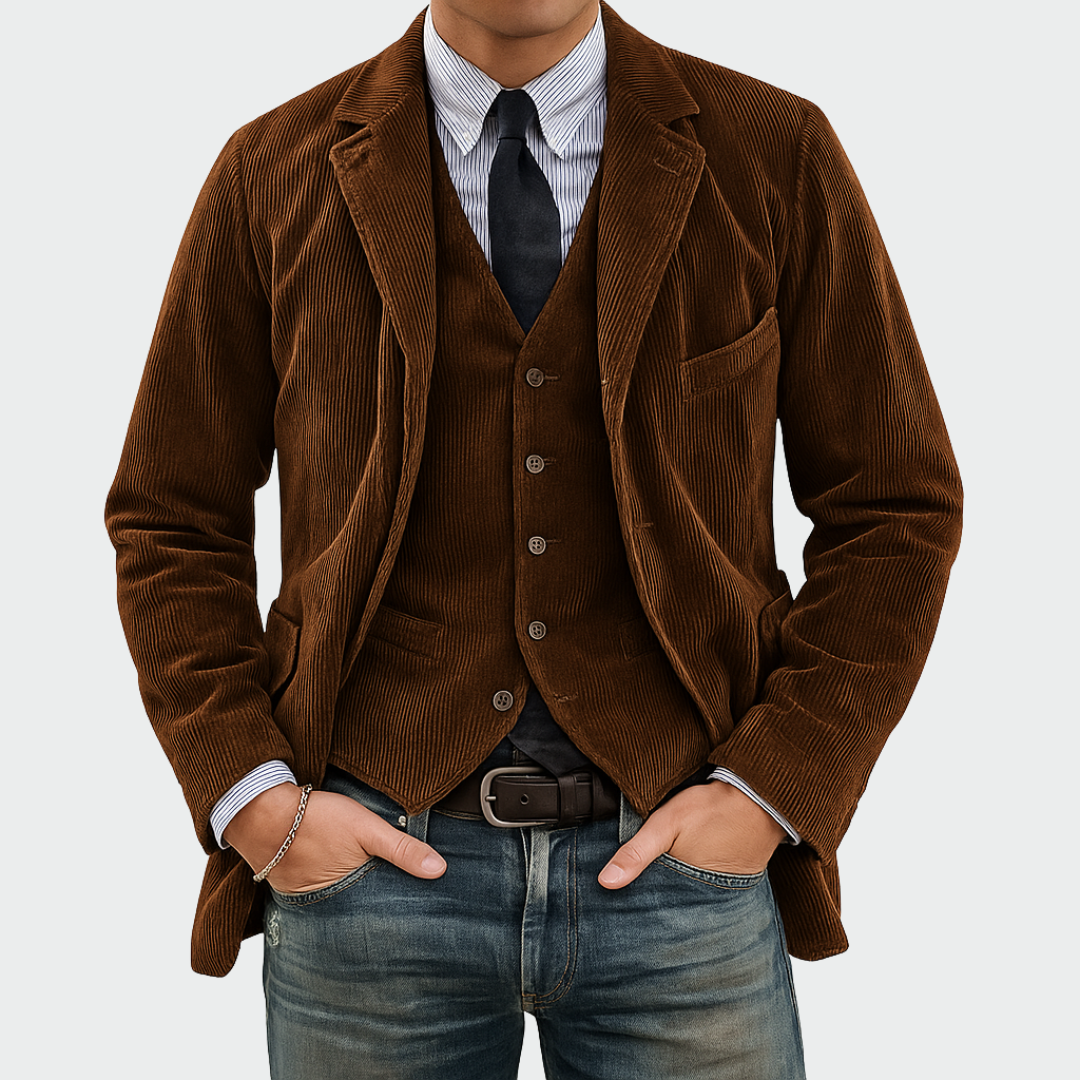 COMPLETO DE 2 PIEZAS: BLAZER Y CHALECO
