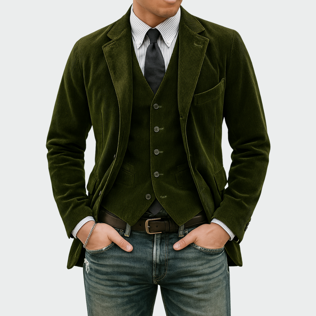 COMPLETO DE 2 PIEZAS: BLAZER Y CHALECO